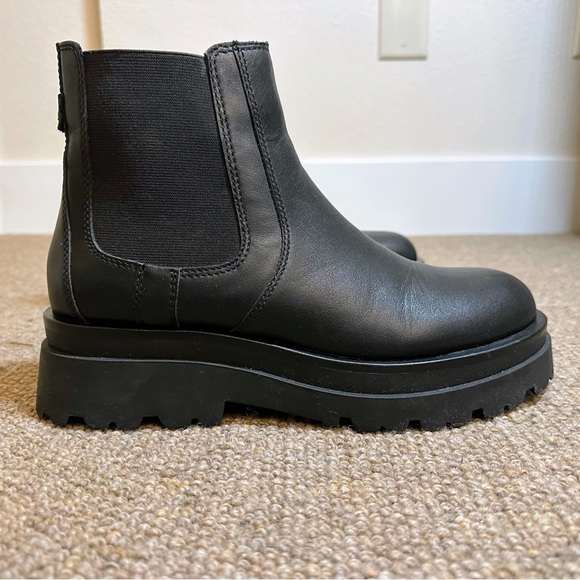 ALDO Stompd - Lug Sole Real Leather Chelsea Boot 9 Like New - Picture 2 of 13